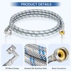 TICONN 8FT Washing Machine Hoses Set, 2 Pack EPDM Core