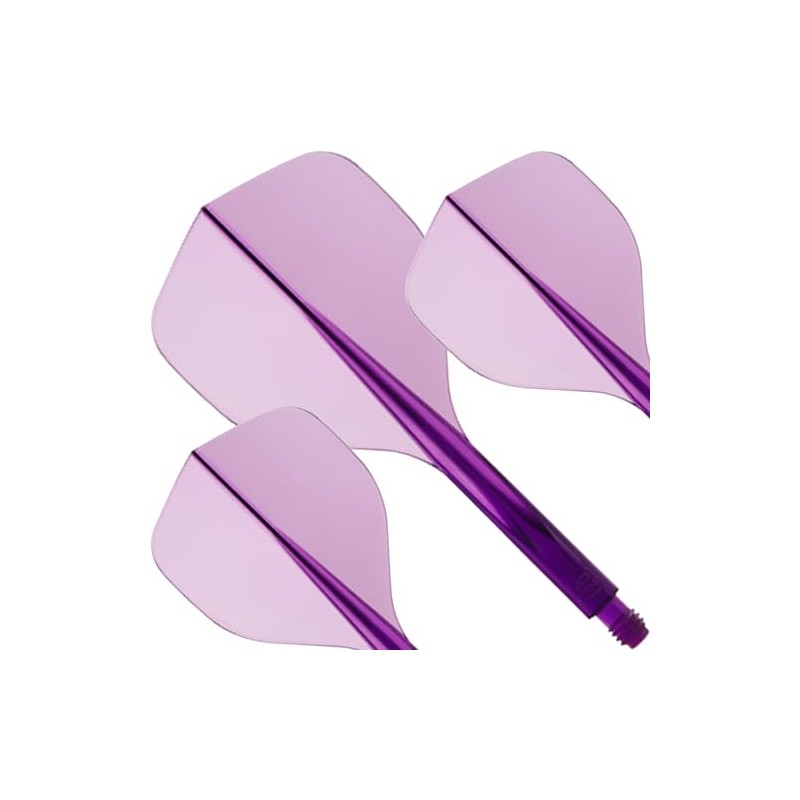 Condor Axe 120 | Dart Flights and Colours. (Clear Purple,