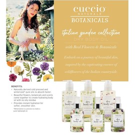 Cuccio Naturale Hydrating Dry Body Oil – Hawthorn & Wild Daisy, Fast‑Absorbing Non‑Greasy Moisturizer for Soft Radiant Skin, 15 fl oz