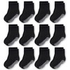 CozyWay Baby Non-Slip Crew Socks with Handles for Toddlers Little