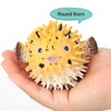 zalati Simulation Pufferfish Toy Figurine Realistic Plastic Wild Pufferfish Sea