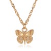 Yienate Women Teens Butterfly Necklace Simple Summer Clavicle Pendant Necklace