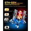 FAHREN 𝟓𝐭𝐡-𝐆𝐞𝐧 H7 LED Bulb, 𝟔𝟎𝟎𝟎𝟎𝐋𝐌 𝟏𝟐𝐗 Ultra Brighter H7