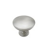 homdiy 10 Pack Brushed Nickel Cabinet Knobs, Round Silver Kitchen