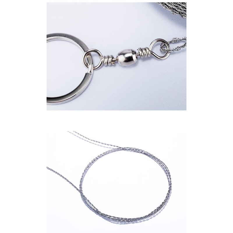 Mini Stainless Steel Wire Saw,Pocket Chainsaw,Portable Camping Saw Wire Saw,Wire