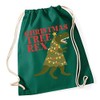 Hippowarehouse Christmas tree rex - Dinosaur Drawstring Cotton School Gym