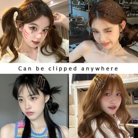 Brown French Leopard Hair Clips for Hair Vintage Snap Hair Clips Barrettes for Women Animal Leopard Print Hair Barrettes Accessories Square Side Hair Clips Hairpin for Thin Long Hair 4PCS