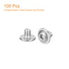 sourcing map Flanged Button Head Socket Cap Screws,100 Pcs M4x4mm