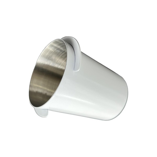 ljhnba 58mm Espressos Dosing Cup Glasses Polished Inside 304 Stainless