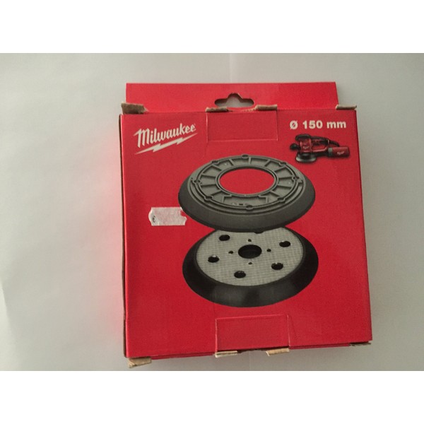 MILWAUKEE'S 150mm Sanding Pad with 6 Holes and Rubber Guards