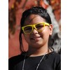 Kids Clear Lens Glasses Protect Child's Eyes UVB UVA Yellow