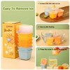 6Pcs Popsicle Mould,Ice Cube Mold with Lid and Reusable Popsicle