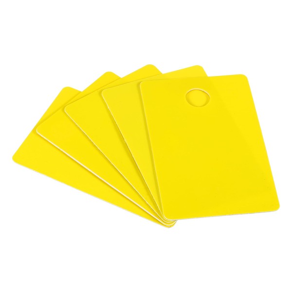 PATIKIL 2.13 x 3.39" PVC Blank Cards with Slot Punch
