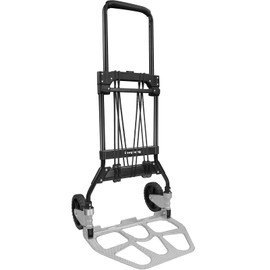 Leeyoung Dolly Cart and Folding Hand Truck，Heavy Duty 331lb Capacity Dolly for Moving，Aluminum Wheel Bracket and Steel Tube，Foldable Hand Truck with Anti-Slip Silent Wheels for Indoor/Outdoor Moving