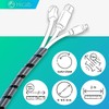 Hicab 6-60mm 2m Clear Spiral Cable Conduit Wrap Tube provides