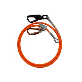 Flip Line Kit for Tree Climbing, 1/2 in x 8 ft - USA Made with Aluminum Swivel - Arborist Equipment, Lineman’s Belt & Rope for Climbing Trees