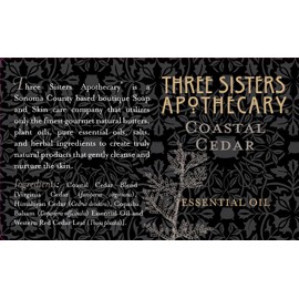 Three Sisters Apothecary Essential Oil 1 oz. (Coastal Cedar)