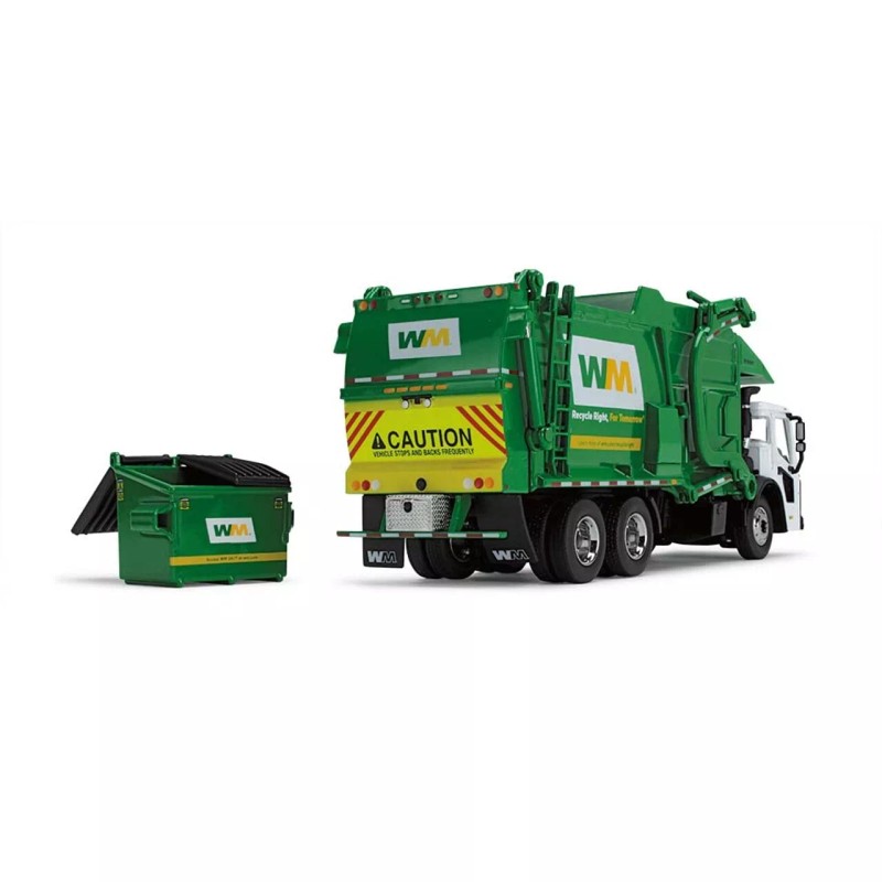 DCP newly tooled green/white Mack LR front load garbage truck