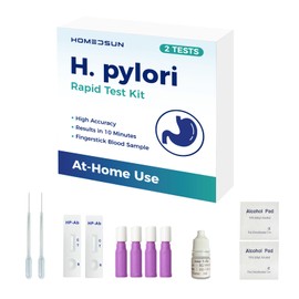 HOMEDSUN H. Pylori Antibody Test Kit Rapid at-Home Blood Test for Helicobacter Pylori Detection Easy to Use Non-Invasive Quick Results