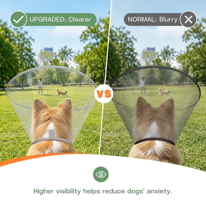 Joypig Dog Cone Collar to Stop Licking with Soft Liner,