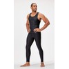 DEVOPS 3 Pack Men's Muscle Dry Fit Compression Tank Top