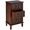 Decor Therapy Simplify Three Drawer Wood Accent Cabinet Side Table,