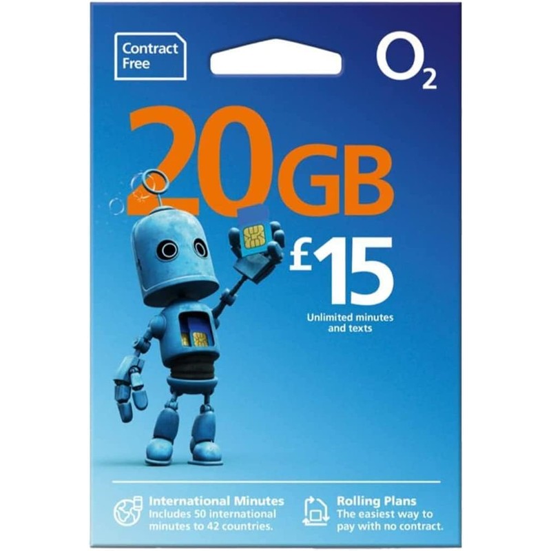 O2 International Pay As You Go / Payg Micro /