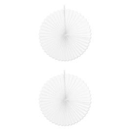 Beistle Jumbo Accordion White Paper Fans
