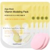 Mediflower disposable pouch modeling pack (collagen + vitamin + cool + Houttuynia cordata + 2 sponges) - Disposable modeling pack vitamin 28gx5 + 2 sponges / 메디플라워 일회용 파우치 모델링팩(콜라겐+비타민+쿨+어성초+해면2개) - 일회용 모델링팩 비타민 28gx5개+해면2개