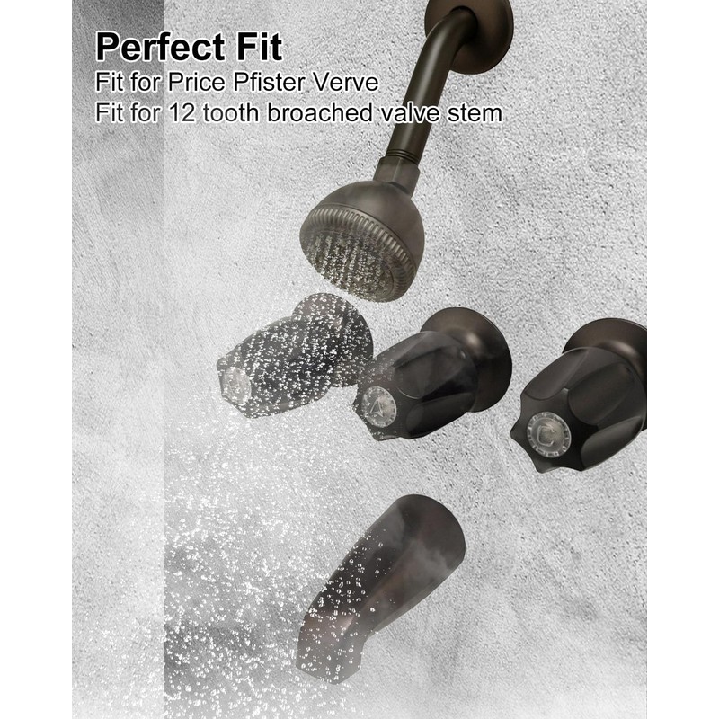 GUXPCH Shower Knobs 3 Piece with Screws Compatible with Price
