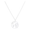 Deluxe Collar Dije Mapa Mundi Regalo Mamá Hija Maestra Abuela