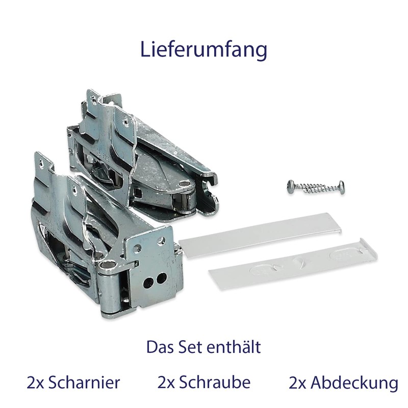 Hinge Door Hinge Set Compatible with Bosch Siemens Neff AEG