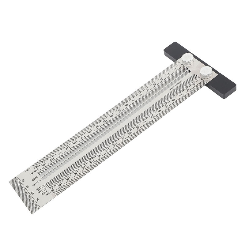 Ultra Accurate Marking T Ruler Stainless Steel Woodworking Scribing T