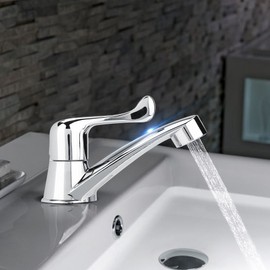 Raguso ABS Plastic Water Tap Single Cold Faucet Basin Kitchen Sink Accessories Bathroom Cold Water Tap Single Cold Faucet Only(FishtailG1/2) Faucet