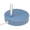 Simple Designs LD1075-BLU 15.28" Sleek Essentials Minimalist Metal Desk Task