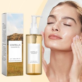 BRRNOO 2 Unidades de Aceite de Limpieza Ligero, Limpiador Facial, Desmaquillante Facial, Aceite Desmaquillante, Limpiador de Maquillaje, 3.4 Fl Oz X 2
