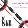 SGANGCAR Solar Extension Cable 30 Feet 10AWG Solar Panel Cable