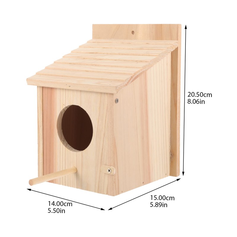 IWOWHERO Bird Feeder for Wild Birds Garden Decor Breeding Box