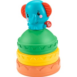 Fisher-Price Stacking Elephant, Infant Stacker Activity Toy for Baby Ages 6 Months and Older