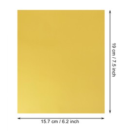 PPhtony Foil Candy Bar Wrapper 100Pcs 6x7.5 Inch Gold Aluminum Chocolate Bar Wrapping Paper with Thick Paper Backing for Wedding Birthday Christmas (100)