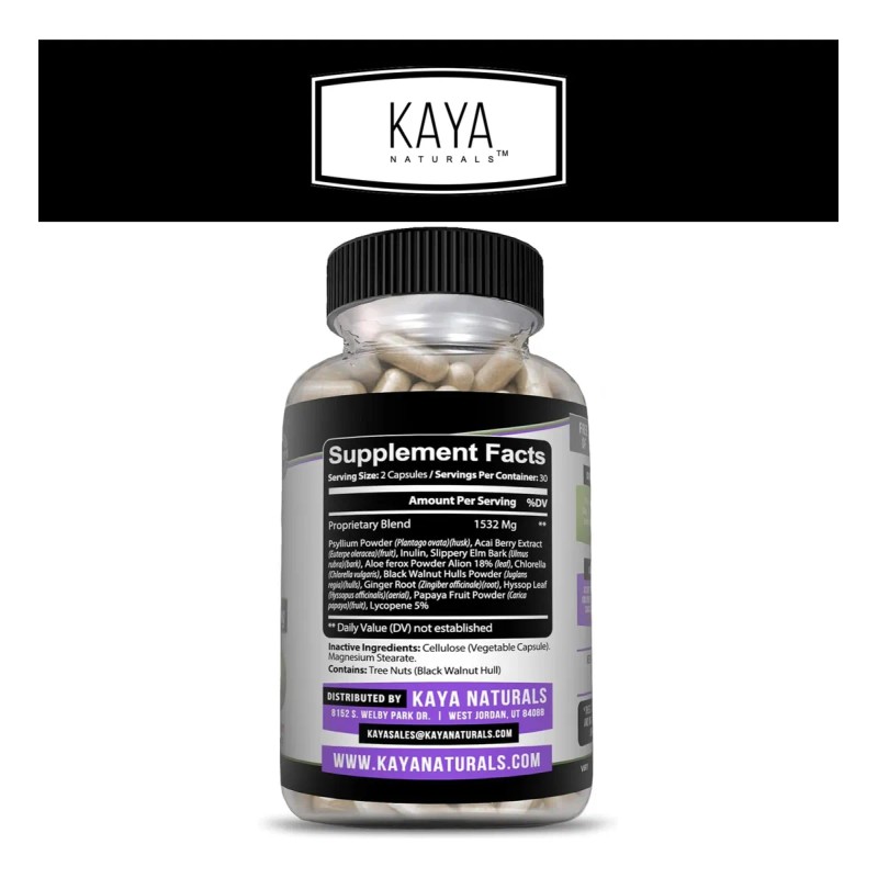 Kaya Naturals Max Detox Herbal 1532 Mg 60 Cápsulas