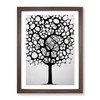 Monochrome Tree Art No.1 Framed Print for Living Room Bedroom
