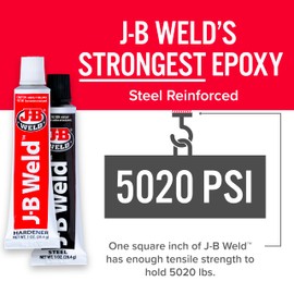 J-B Weld J-B Weld Original Epoxy, Steel Reinforced Epoxy, High Strength - 2 Pack, Dark Grey (8265S-2)