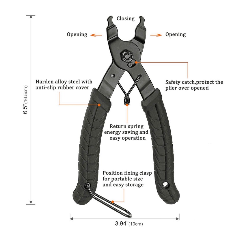 TAGVO Bicycle Link Pliers + Bicycle Chain Tool + Chain