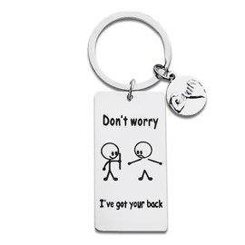 Funny Gifts for Best Friend Keychain for Men Women I've Got Your Back Keychain for Friends Bestie Brother Sister Christmas Stocking Stuffers for Women Men Coworker Birthday Gifts for Women Men Son