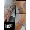 Mens Stainless Steel Franco Chain Bracelet 10MM Link Bracelets, Fold