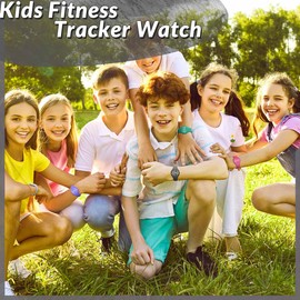 Konewos Kids Led Fitness Tracker Watch for Boys Girls, No App, Digital Sport Wristwatch, Waterproof, with Pedometer Alarm Clock, for Teens Children Students Ages 5-16 (Black)