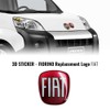 Fiat AMS 32022 Professional 3D Replacement Logo Front + Rear