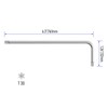 FOCMKEAS 2PCS T30 Long Tamper Proof Torx Key Bit Wrench,
