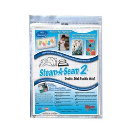 The Warm Company - Steam-A-Seam 2 – Fusible Web Sheet Packs, Double Stick Adhesive for Quilting, Sewing & Appliqué
